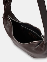 Whistles Brown Small Sia Curved Crossbody Bag - Image 4 of 5