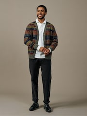 Aubin Green Baysdale Pattern Cardigan - Imagen 4 de 4