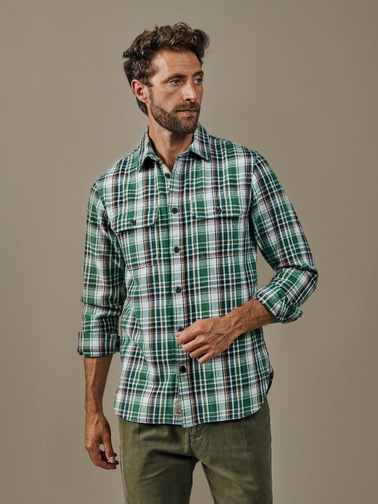 Aubin Green Crowle Shirt - Image 1 of 4