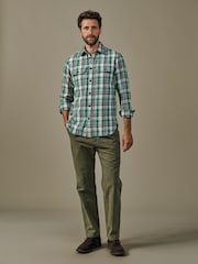 Aubin Green Crowle Shirt - Image 4 of 4