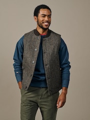Aubin Grey Humby Wool Gilet - Image 1 of 5