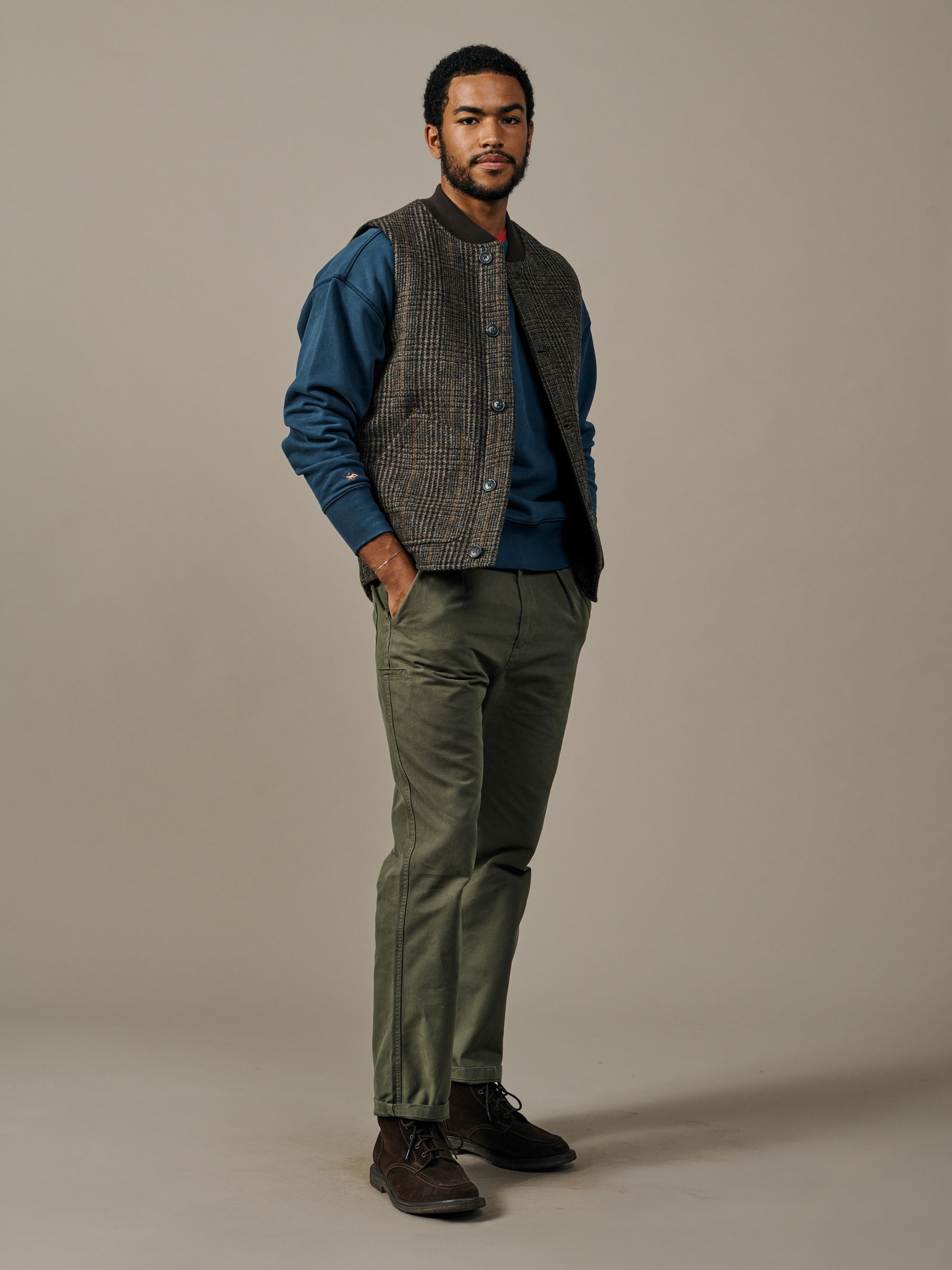 Buy Aubin Grey Humby Wool Gilet from Next USA