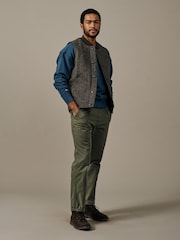 Aubin Grey Humby Wool Gilet - Image 5 of 5