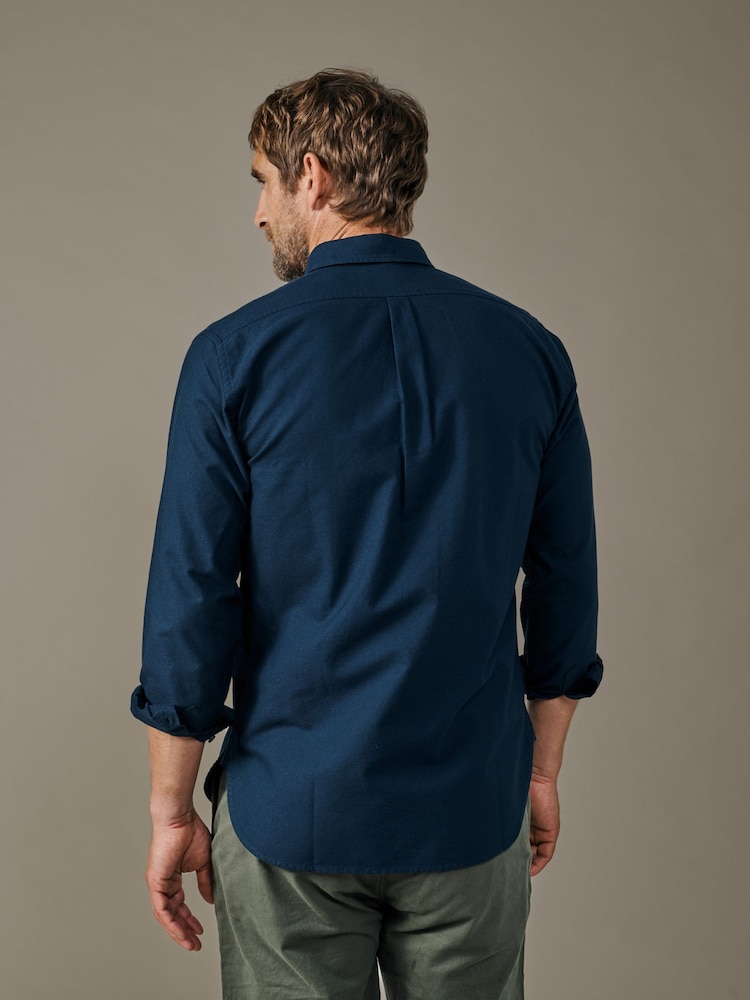 Aubin Blue Alder Oxford Shirt - Image 2 of 6 Aubin Blue Alder Oxford Shirt - Image 2 of 6