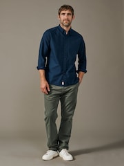 Aubin Blue Alder Oxford Shirt - Image 3 of 6