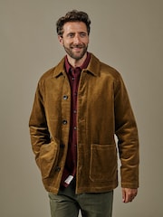 Aubin Tothby Cord Car Brown Coat - Image 1 of 3