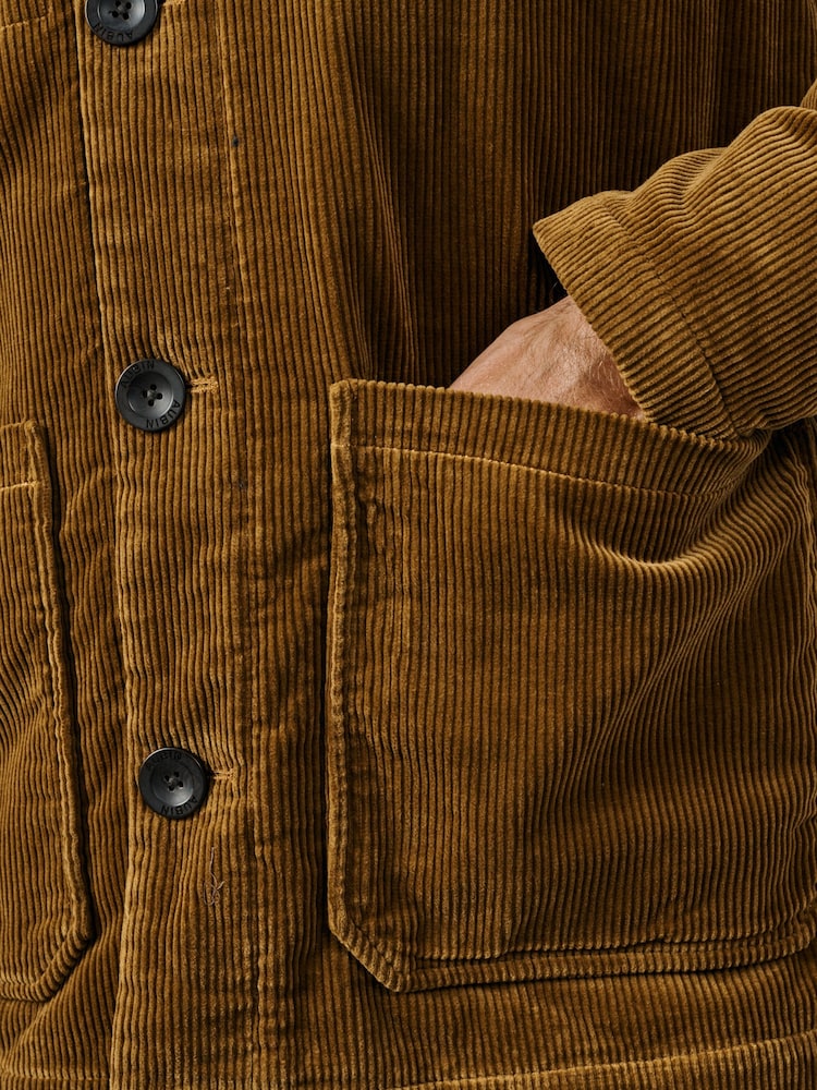 Aubin Tothby Cord Car Brown Coat - Image 3 of 3