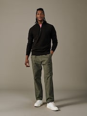 Aubin Brown Bonby Zip Neck Jumper - Image 3 of 4