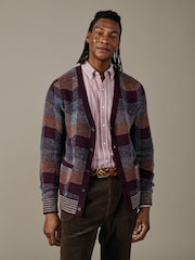 Aubin Red Fournier Abstract Cardigan - Image 1 of 4