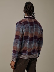 Aubin Red Fournier Abstract Cardigan - Image 2 of 4