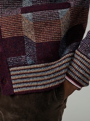 Aubin Red Fournier Abstract Cardigan - Image 4 of 4