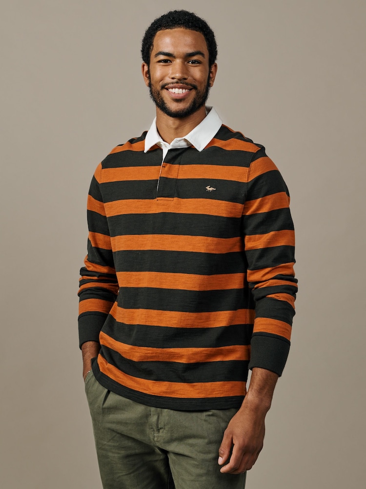 Aubin Black Irnham Rugby Shirt - Image 1 of 4