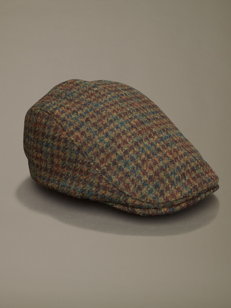 Aubin Barmston Wool Flat Brown Cap - 2суретінің 1 суреті