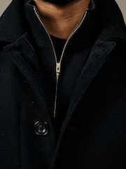 Aubin Black Oasby Wool Car Coat - Image 3 of 6