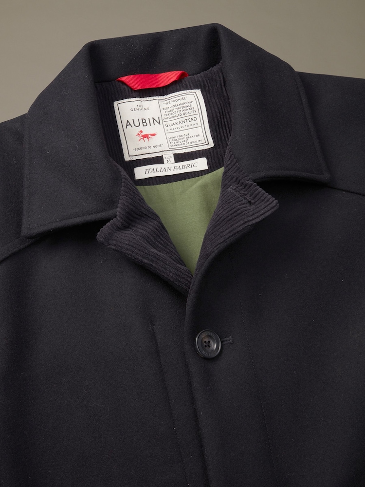 Aubin Black Oasby Wool Car Coat - Image 6 of 6