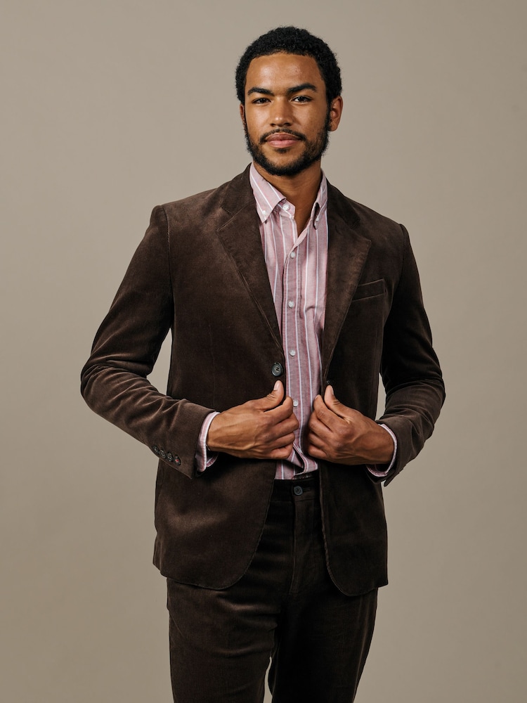 Aubin Marlborough Cord Suit Blazer - Image 1 of 3 Aubin Marlborough Cord Suit Blazer - Image 1 of 3