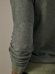 Aubin Green Bonby Zip Neck Jumper - Image 4 of 4