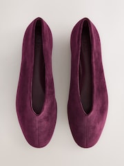 Berry Red Forever Comfort® Velvet High Cut Ballet Flats - Image 1 of 5
