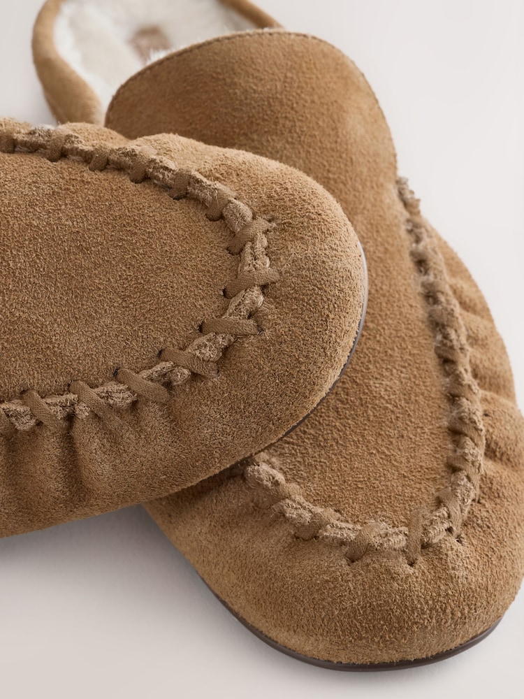 بني فاتح بني - Forever Comfort® Suede Leather Borg Lined Mules - صورة 7 من 7 بني فاتح بني - Forever Comfort® Suede Leather Borg Lined Mules - صورة 7 من 7