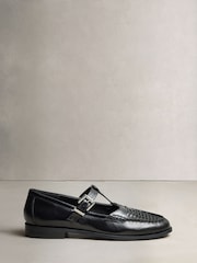 Black Forever Comfort® Leather Mary Jane Loafers - Image 1 of 9