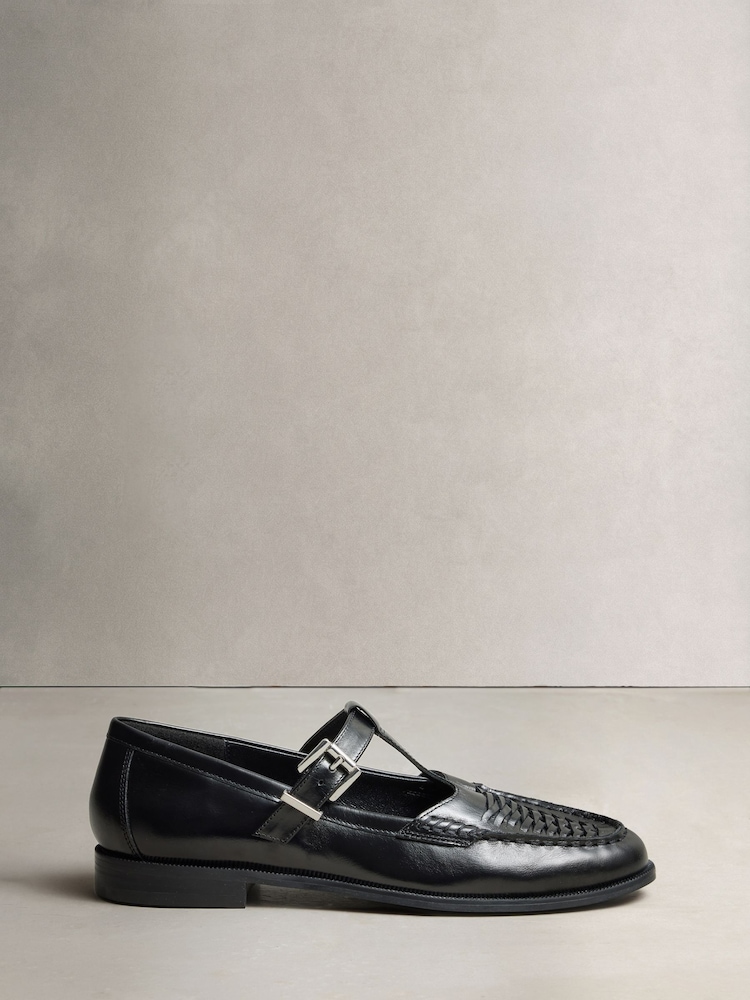 Black Forever Comfort® Leather Mary Jane Loafers - Image 1 of 9 Black Forever Comfort® Leather Mary Jane Loafers - Image 1 of 9