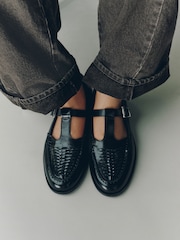 Black Forever Comfort® Leather Mary Jane Loafers - Image 2 of 9