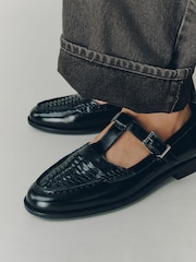Black Forever Comfort® Leather Mary Jane Loafers - Image 5 of 9