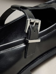 Black Forever Comfort® Leather Mary Jane Loafers - Image 7 of 9