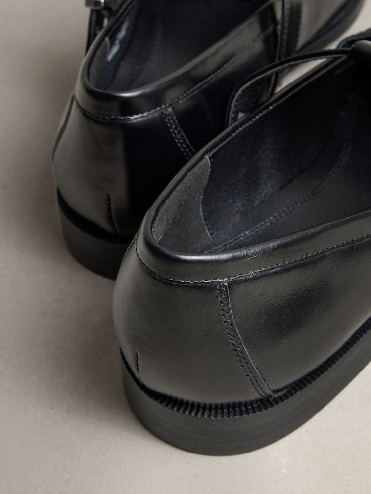 Black Forever Comfort® Leather Mary Jane Loafers - Image 9 of 9 Black Forever Comfort® Leather Mary Jane Loafers - Image 9 of 9