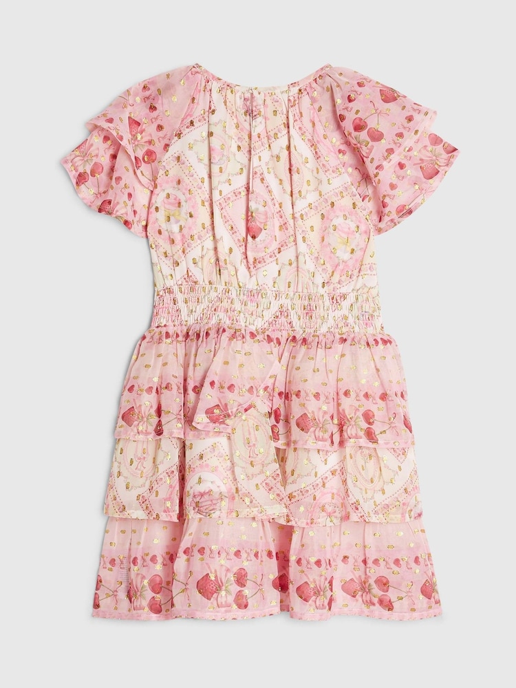 Damit na Cherry Chiffon ng River Island - Larawan 2 ng 4