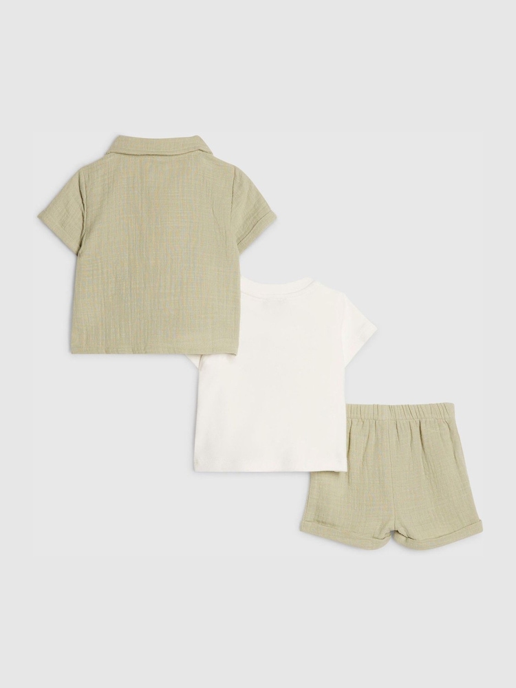 River Island Green Abbie Rosie Snacks T-Shirt & Shorts Set - Image 2 of 5 River Island Green Abbie Rosie Snacks T-Shirt & Shorts Set - Image 2 of 5