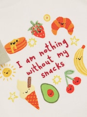 River Island Green Abbie Rosie Snacks T-Shirt & Shorts Set - Image 3 of 5