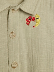 River Island Green Abbie Rosie Snacks T-Shirt & Shorts Set - Image 5 of 5