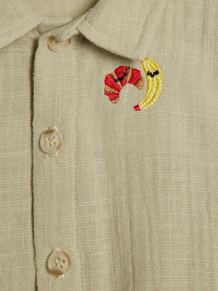 River Island Green Abbie Rosie Snacks T-Shirt & Shorts Set - Image 5 of 5 River Island Green Abbie Rosie Snacks T-Shirt & Shorts Set - Image 5 of 5