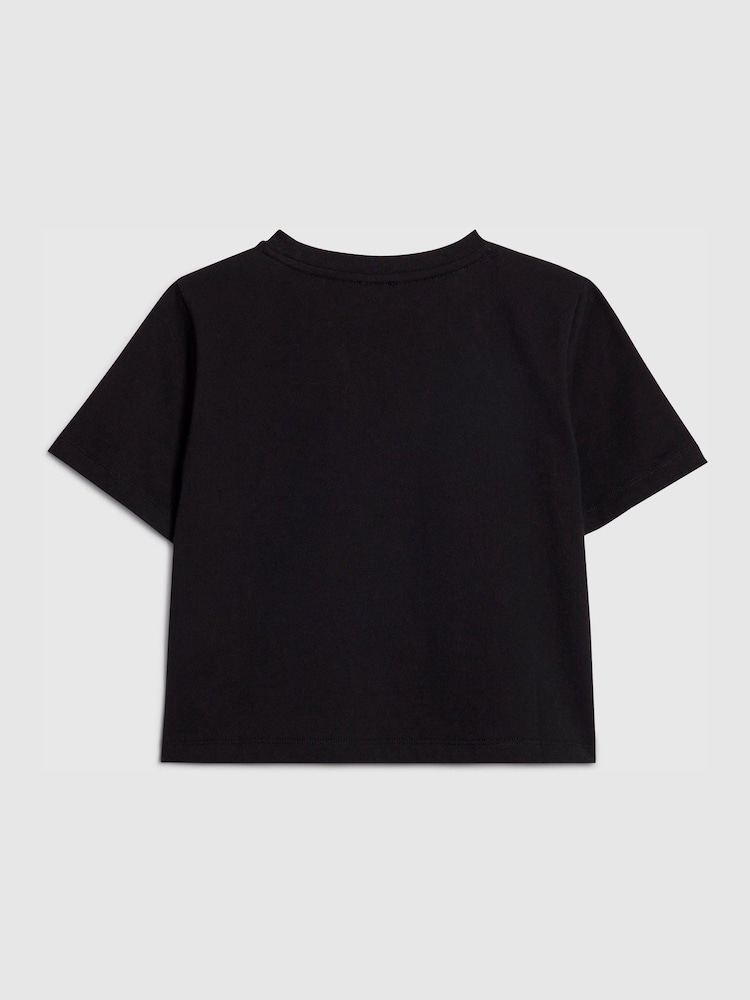 River Island Black Bow Charm T-Shirt - Image 2 of 4