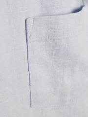 River Island Blue Long Sleeve Linen Shirt & Shorts Set - Image 5 of 5