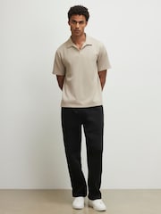 River Island рубашка поло классического кроя с Monogram и открытым вырезом - Изображение 3 4