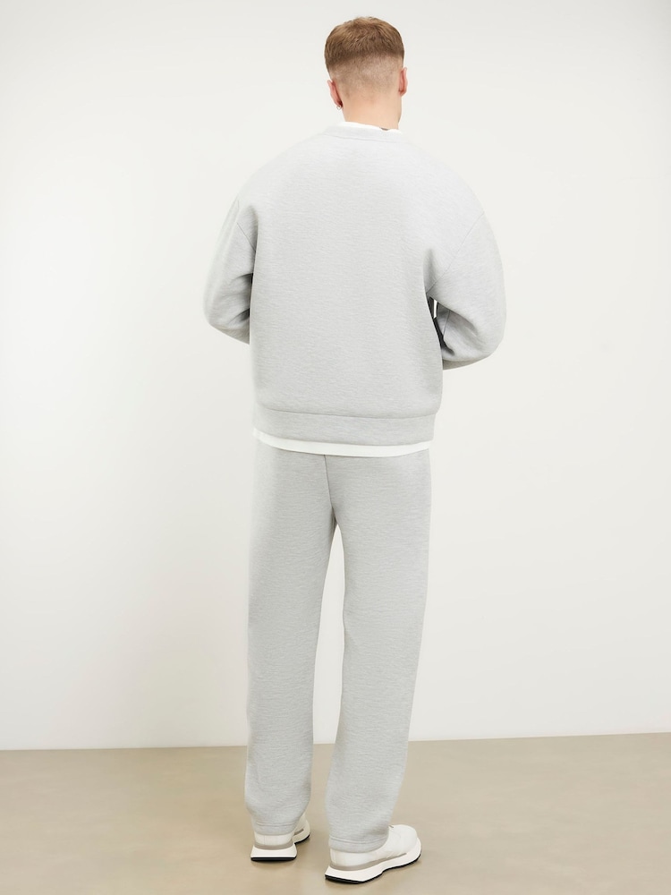 River Island Grey Regular Fit Scuba Joggers - Image 2 of 4