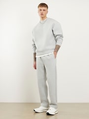 River Island Grey Regular Fit Scuba Joggers - Image 3 of 4