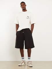 River Island Cream Oversized Texture Palm Patch T-Shirt - Image 2 of 4