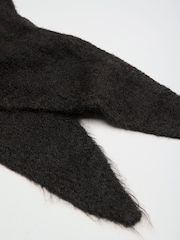 Friends Like These Chocolate Brown Oversized Brushed Triangle Scarf - Image 5 of 6