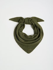 Friends Like These Dark Green Oversized Brushed Triangle Scarf - Image 1 of 3