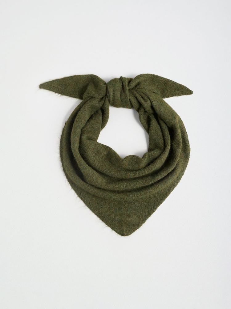 Friends Like These Dark Green Oversized Brushed Triangle Scarf - Image 1 of 3