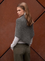 Friends Like These Grey Oversized Brushed Triangle Scarf - Image 2 of 6