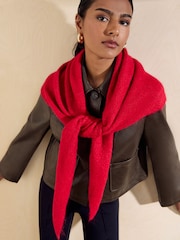 Friends Like These Red Oversized Brushed Triangle Scarf - Image 1 of 7