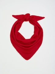 Friends Like These Red Oversized Brushed Triangle Scarf - Image 5 of 7