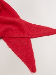 Friends Like These Red Oversized Brushed Triangle Scarf - Image 6 of 7