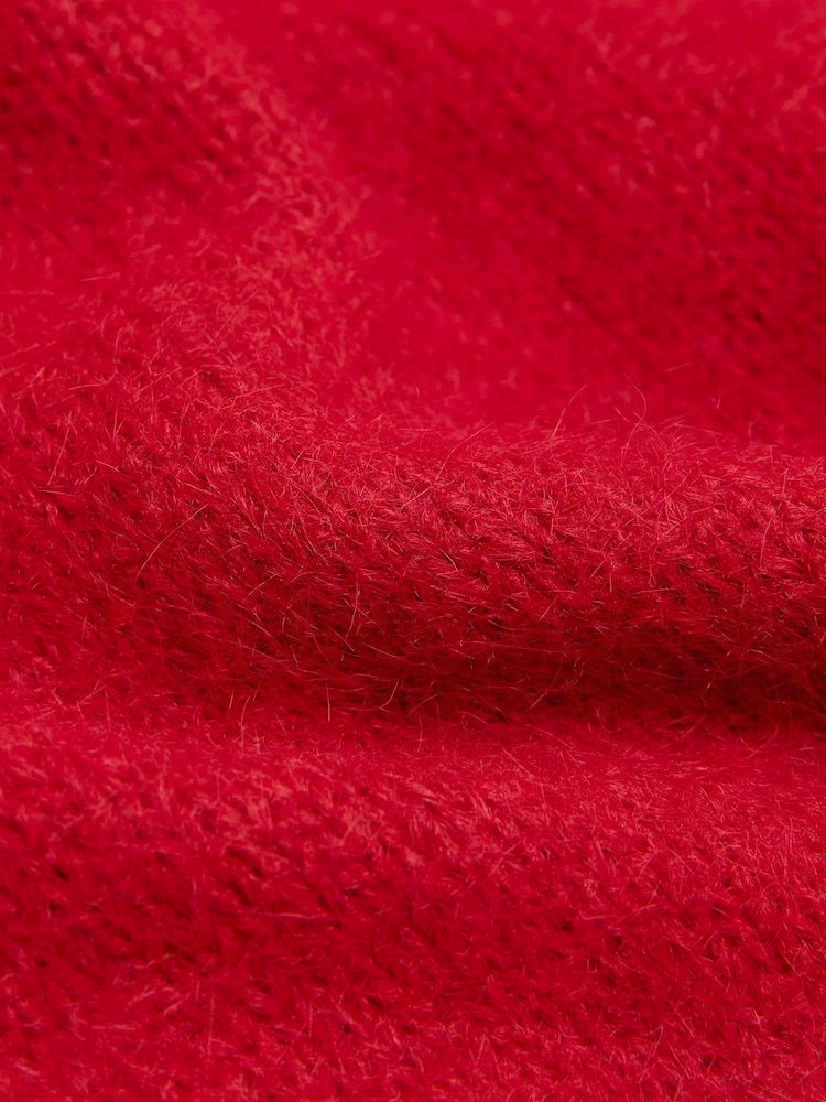 Friends Like These Red Oversized Brushed Triangle Scarf - Image 7 of 7