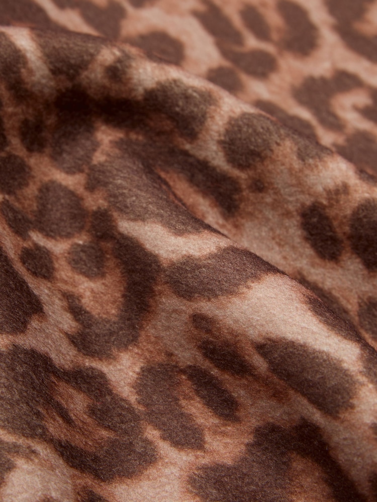 Friends Like These Leopard Print Trangle Bandana Scarf - Image 6 of 6