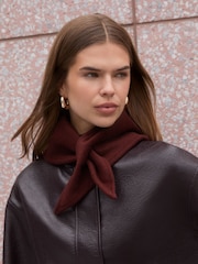 Friends Like These Burgundy Red Trangle Bandana Scarf - Image 1 of 3